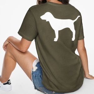 New Victoria’s Secret PINK Campus Short Sleeve Tee